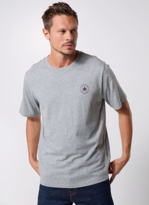 Converse T-shirts met korte mouwen Core Chuck Patch Tee heren grijs