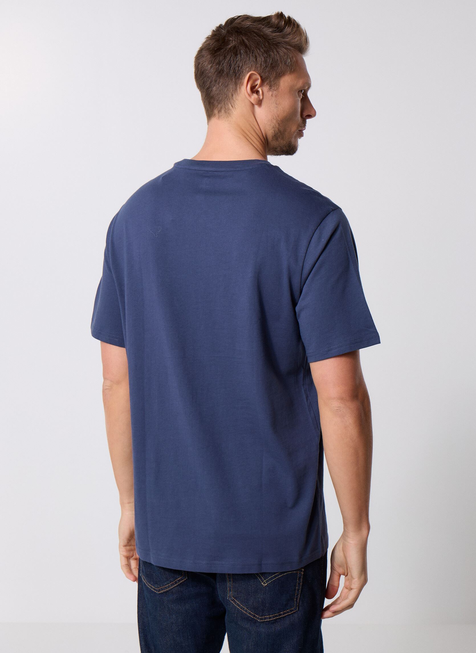 T-shirts met korte mouwen Core Chuck Patch Tee heren blauw Converse T-shirts met korte mouwen Core Chuck Patch Tee heren blauw Navy Blue