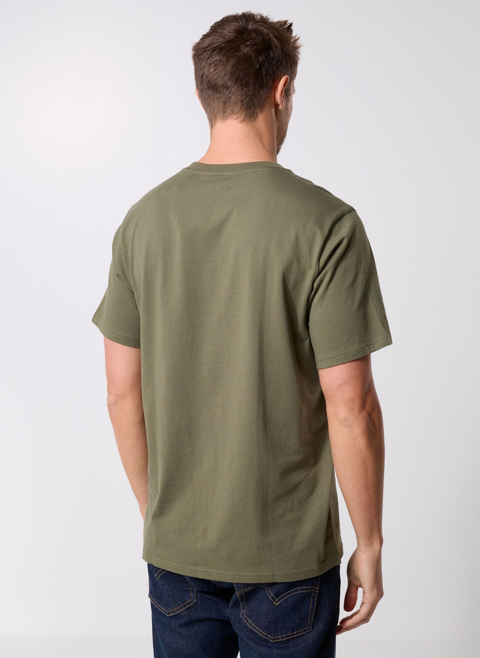 T-shirts met korte mouwen Core Chuck Patch Tee heren groen Converse T-shirts met korte mouwen Core Chuck Patch Tee heren groen Utility Green Green
