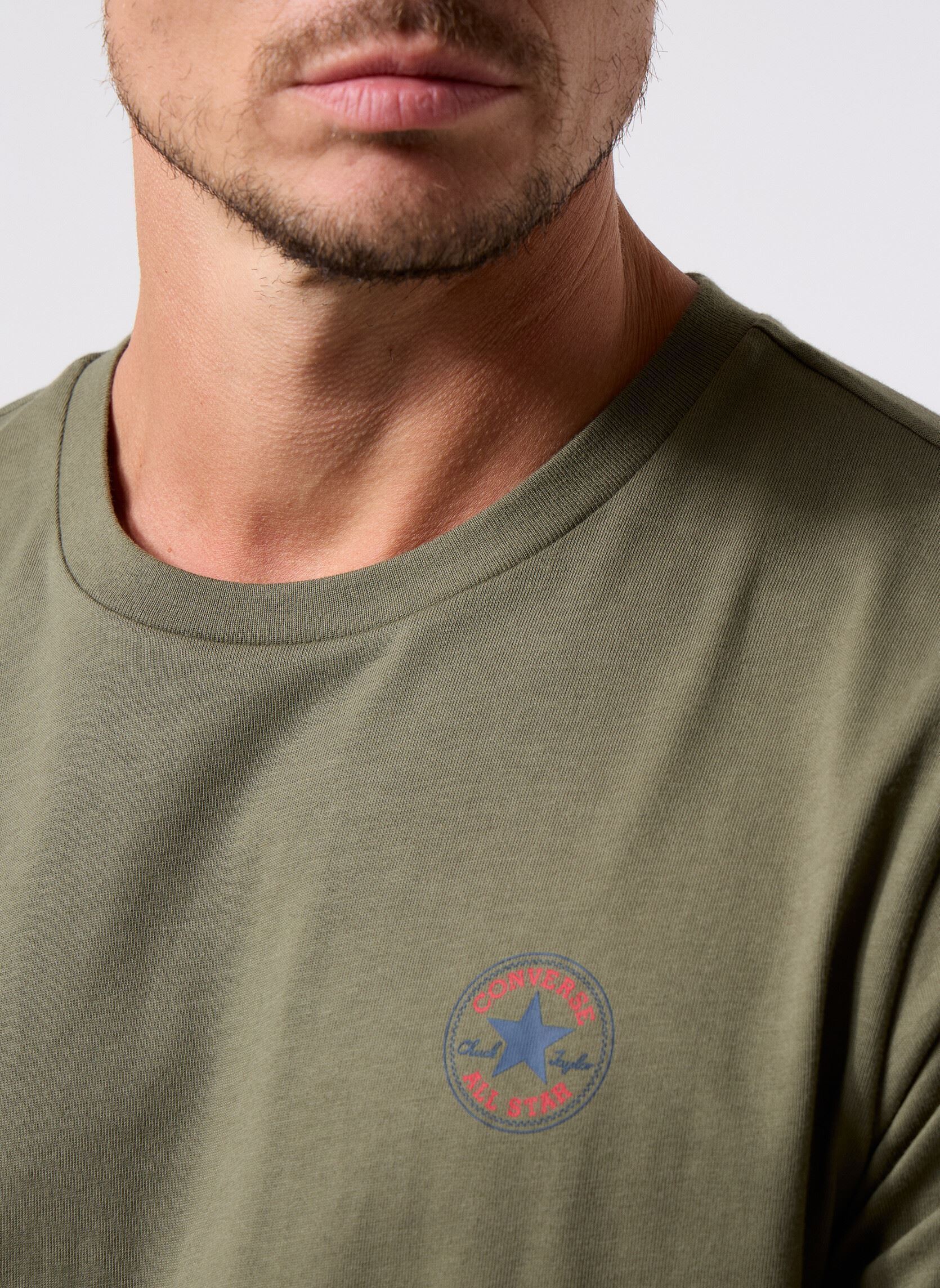 T-shirts met korte mouwen Core Chuck Patch Tee heren groen Converse T-shirts met korte mouwen Core Chuck Patch Tee heren groen Utility Green Green