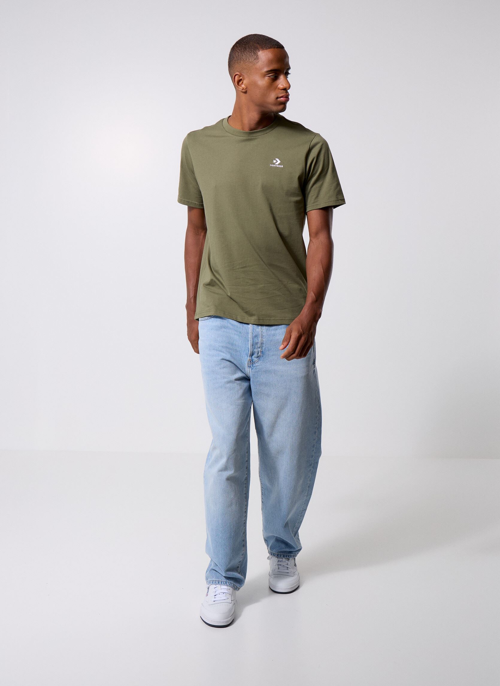 T-shirts met korte mouwen Chest Star Chev Tee heren groen Converse T-shirts met korte mouwen Chest Star Chev Tee heren groen Utility Green Green