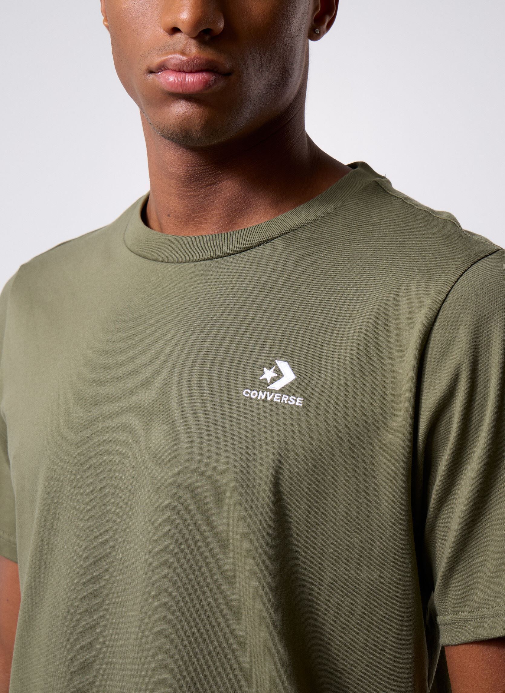 T-shirts met korte mouwen Chest Star Chev Tee heren groen Converse T-shirts met korte mouwen Chest Star Chev Tee heren groen Utility Green Green
