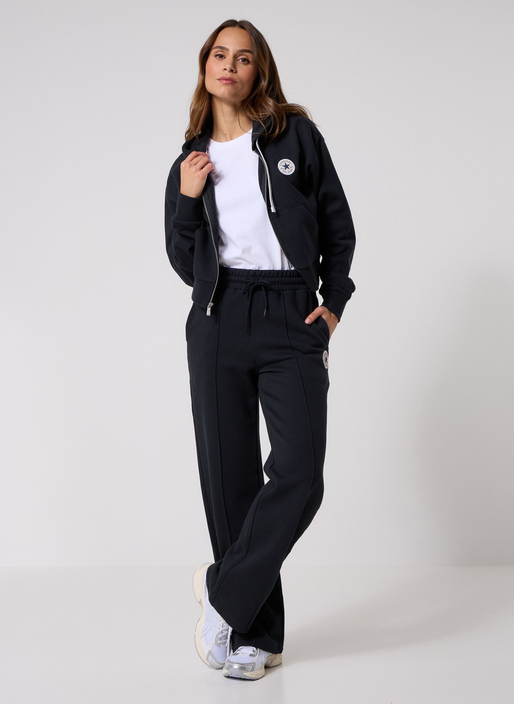 Trainingsbroeken Retrochuck Knit Pant dames zwart Converse Trainingsbroeken Retrochuck Knit Pant dames zwart Black Black