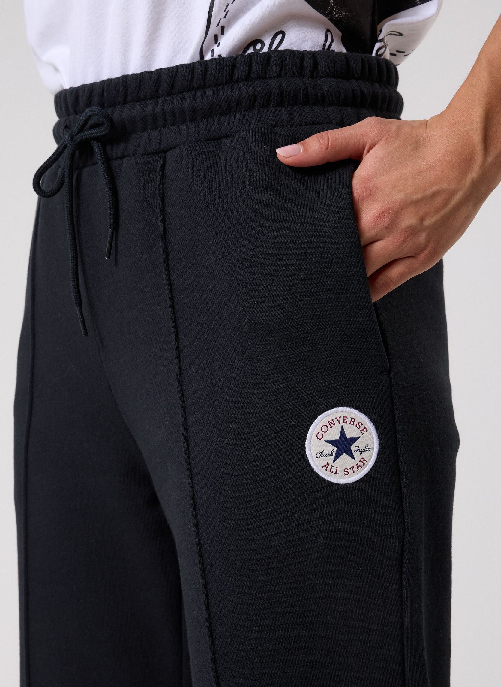 Trainingsbroeken Retrochuck Knit Pant dames zwart Converse Trainingsbroeken Retrochuck Knit Pant dames zwart Black Black