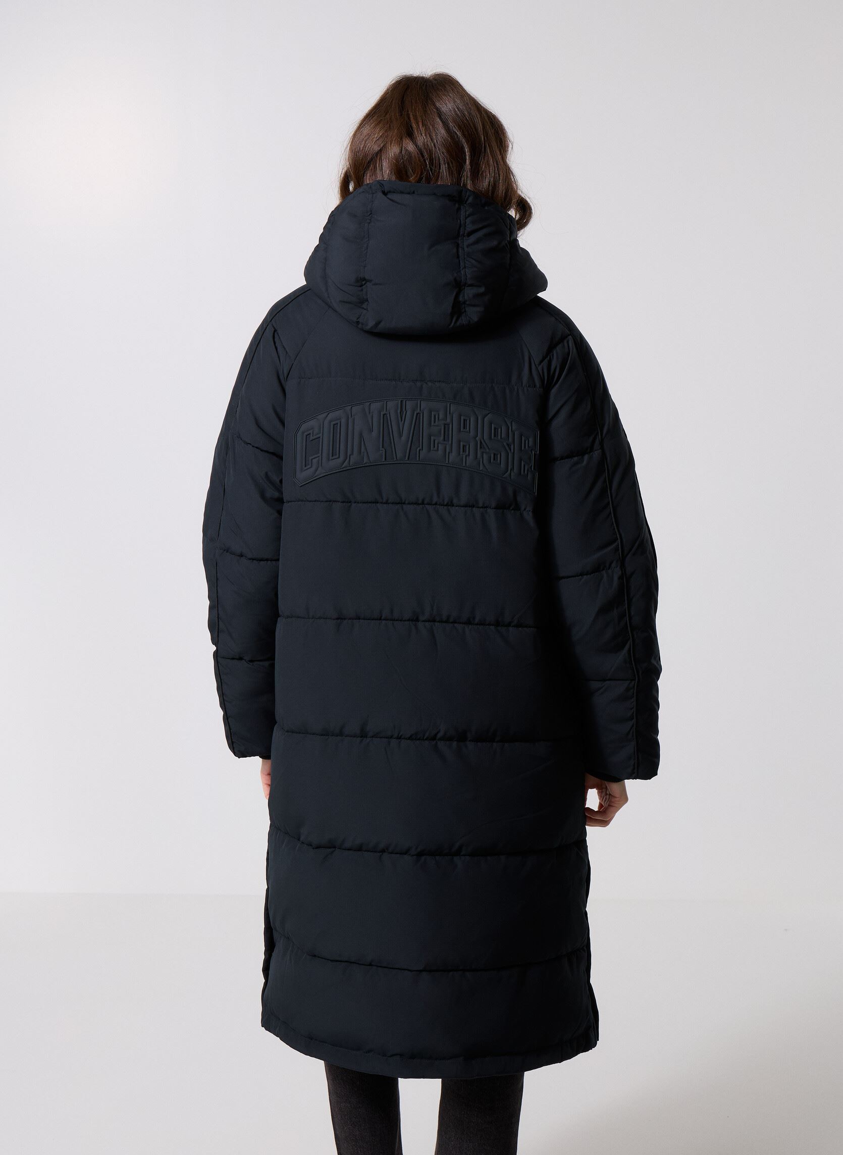 Daunenjacken Hooded Puffer Coat damen schwarz Converse Daunenjacken Hooded Puffer Coat damen schwarz Black Black