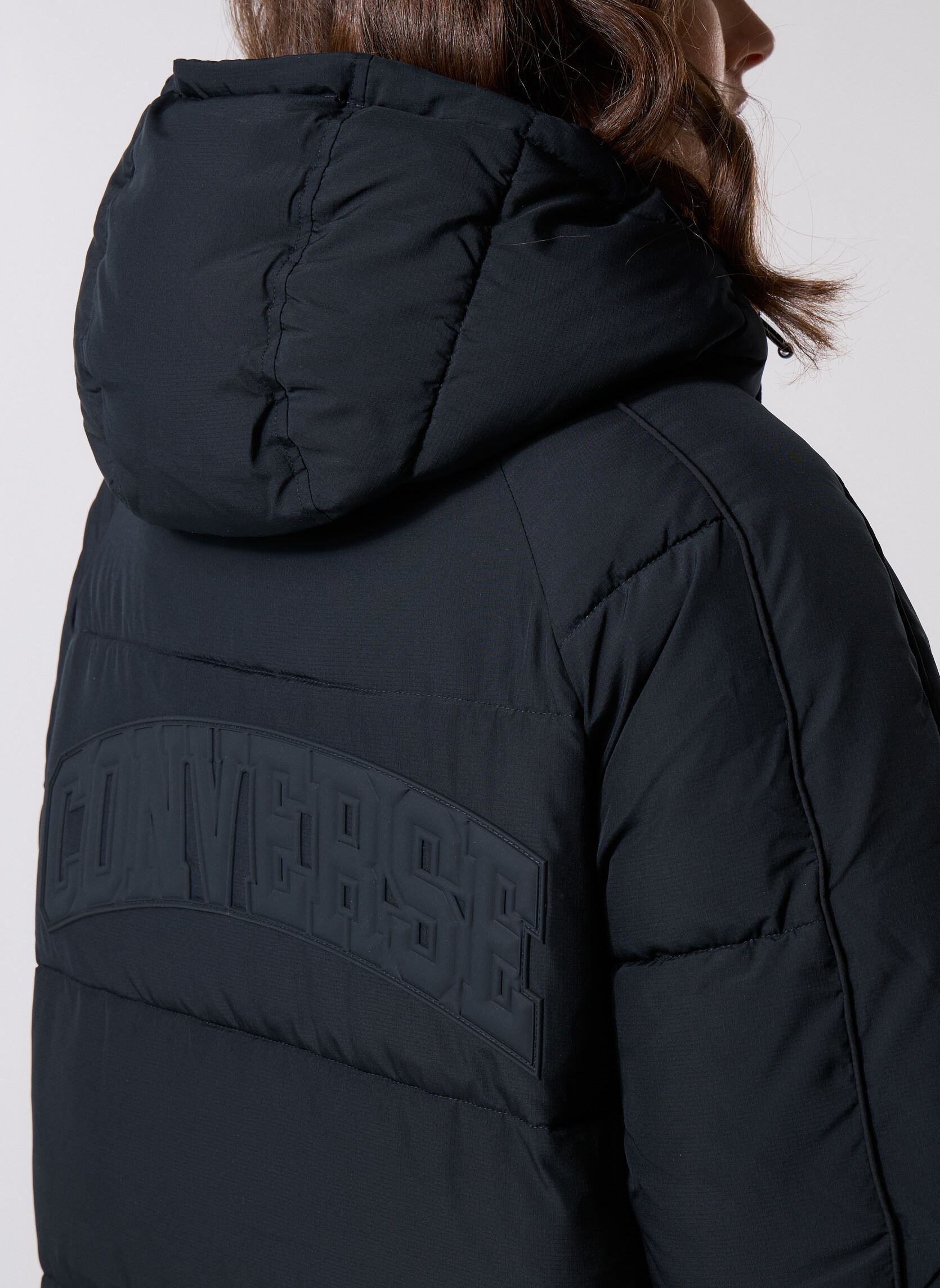 Daunenjacken Hooded Puffer Coat damen schwarz Converse Daunenjacken Hooded Puffer Coat damen schwarz Black Black
