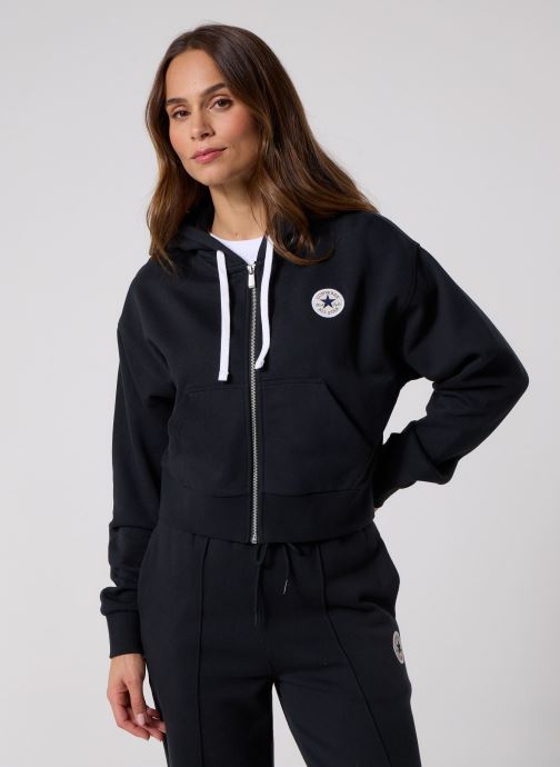 Converse Sweats à capuche Retro Chck Graph Fz femme noir