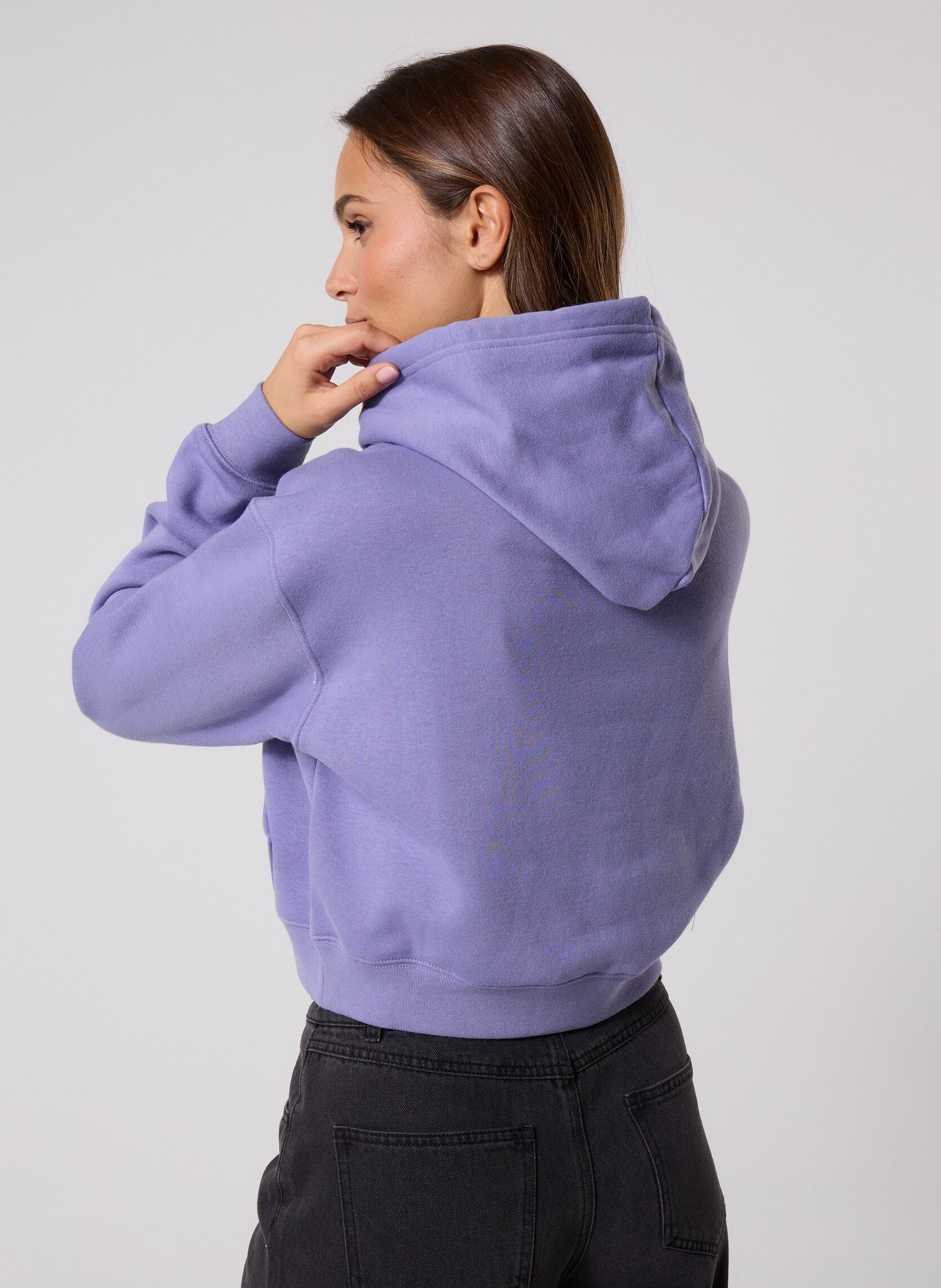 Sweats à capuche Chuck Cropped Hoodie femme violet Converse Sweats à capuche Chuck Cropped Hoodie femme violet Slate Lilac Purple