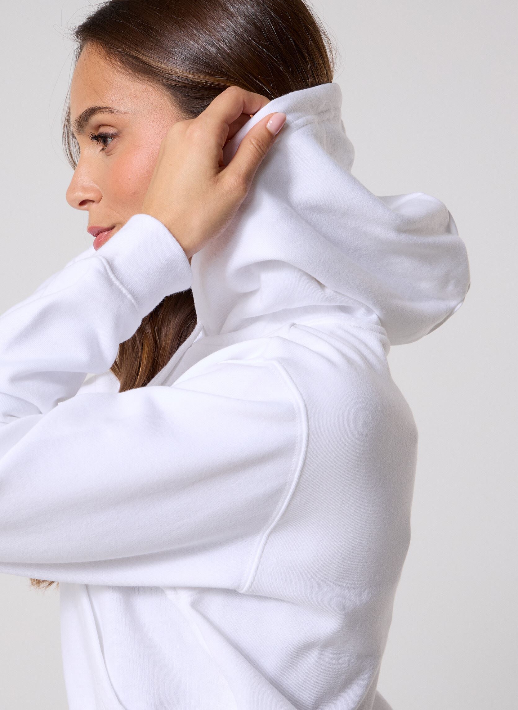 Sweats à capuche Chuck Cropped Hoodie femme blanc Converse Sweats à capuche Chuck Cropped Hoodie femme blanc White White