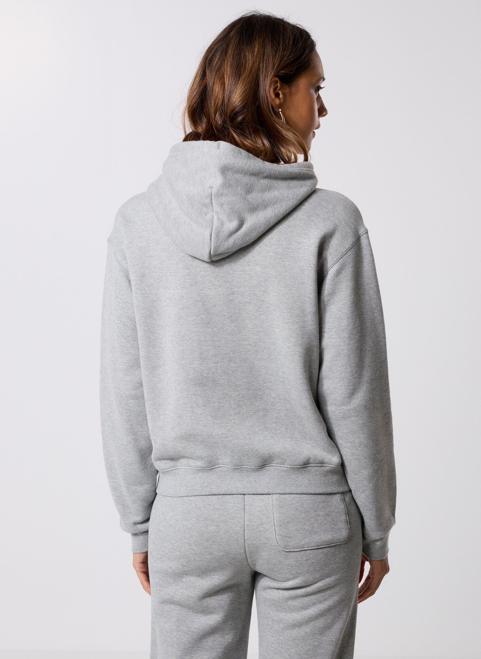 Sweats à capuche Sneaker Patch Hoodie femme gris Converse Sweats à capuche Sneaker Patch Hoodie femme gris Vintage Grey Heather Grey