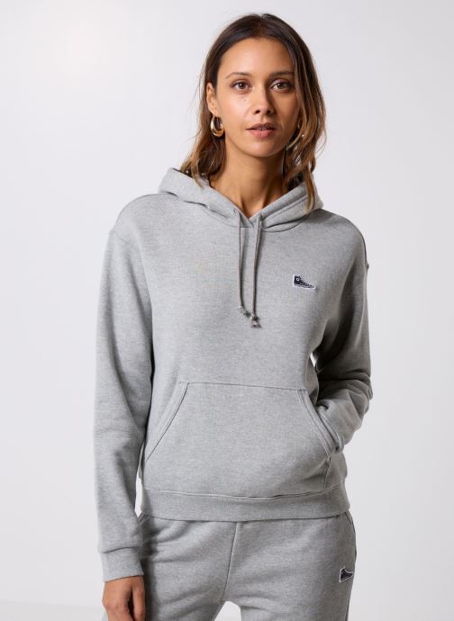 Converse Sweats à capuche Sneaker Patch Hoodie femme gris
