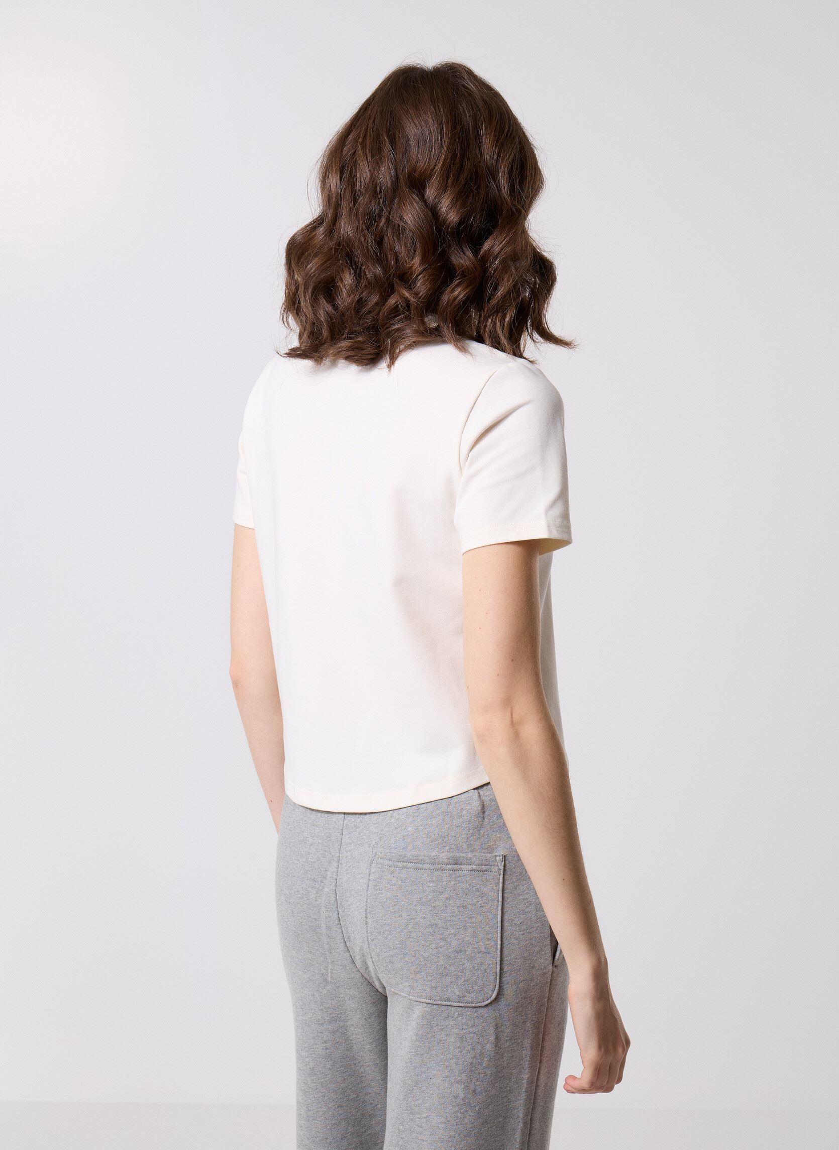 Tee-shirts manches courtes Chuck 70 Slim Tee femme blanc Converse Tee-shirts manches courtes Chuck 70 Slim Tee femme blanc Egret White