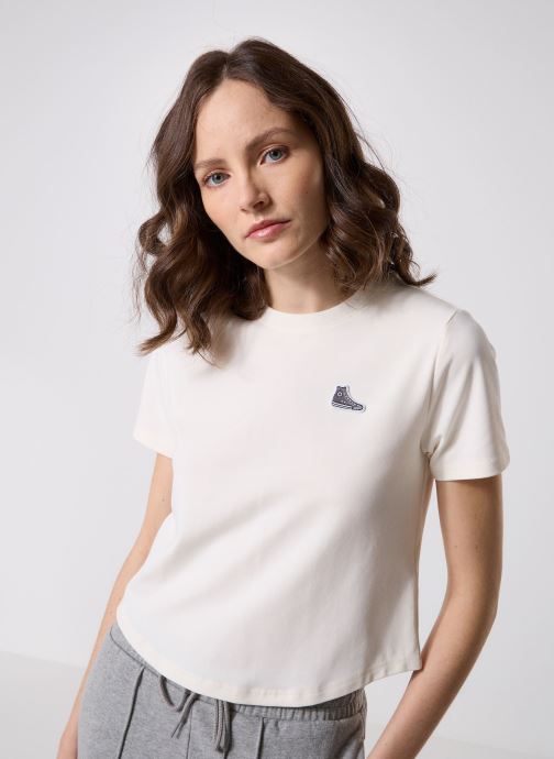 Converse Tee-shirts manches courtes Chuck 70 Slim Tee femme blanc