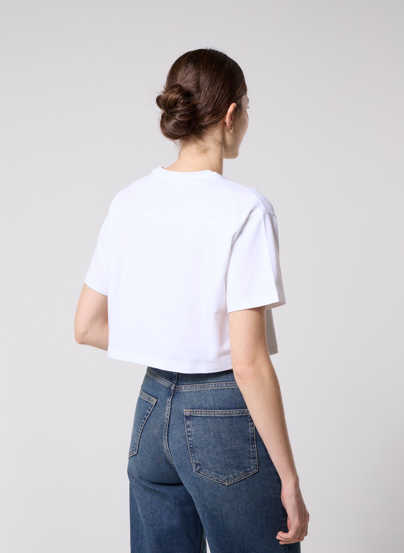 Tee-shirts manches courtes Chuck Patch Tee femme blanc Converse Tee-shirts manches courtes Chuck Patch Tee femme blanc White White