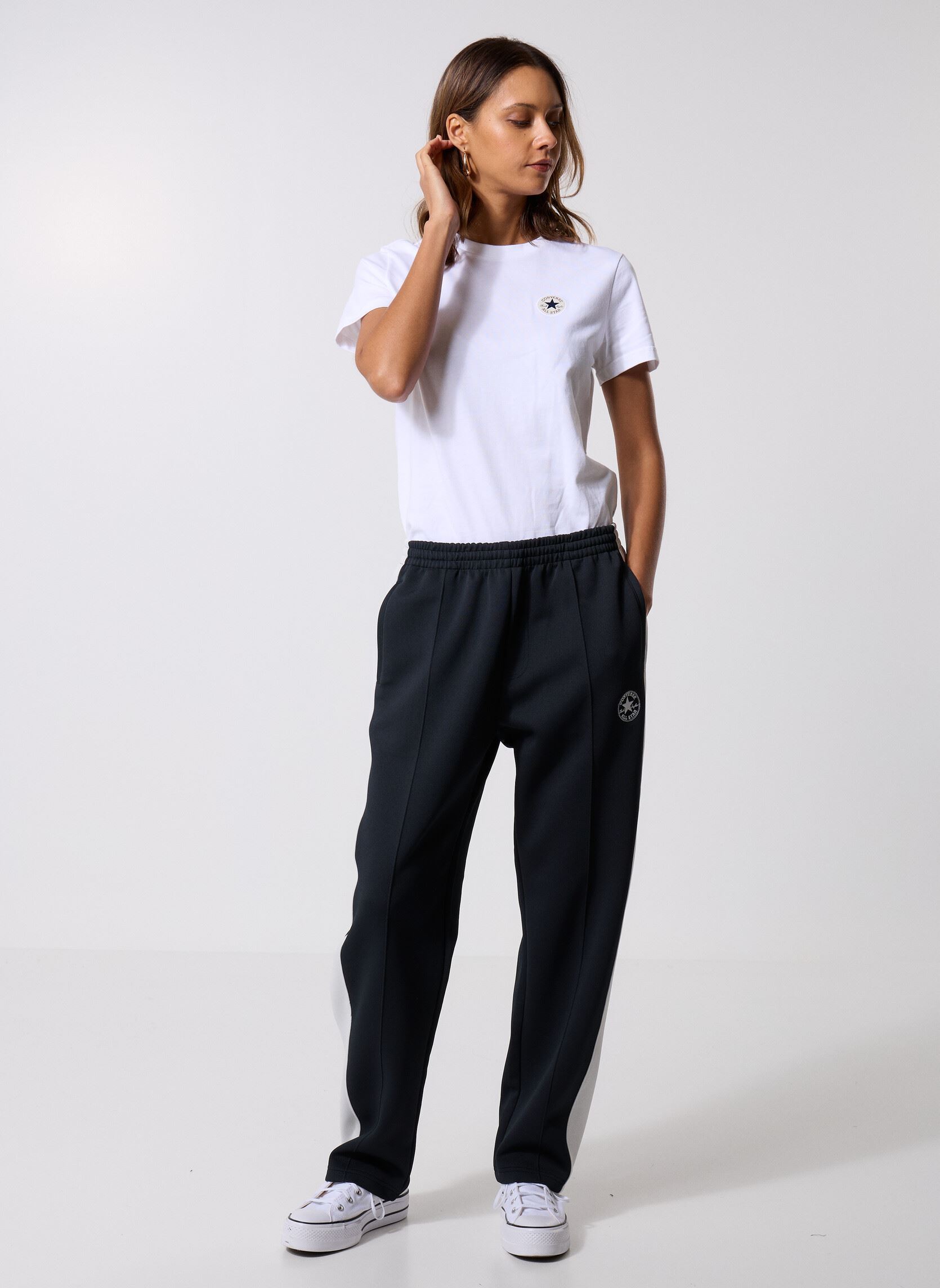 T-shirts met korte mouwen Retro Chck Graph Tee dames wit Converse T-shirts met korte mouwen Retro Chck Graph Tee dames wit White White