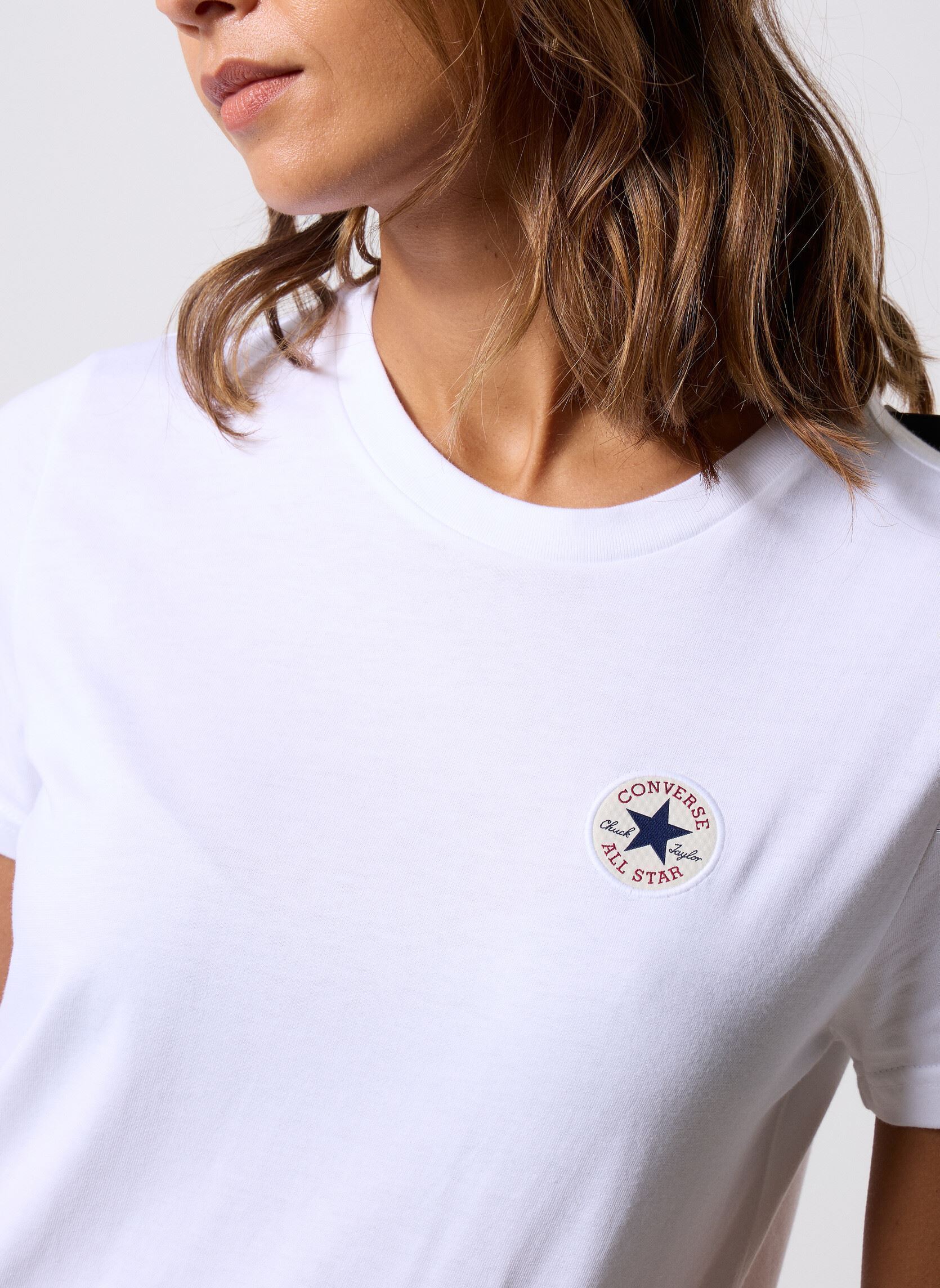 T-shirts met korte mouwen Retro Chck Graph Tee dames wit Converse T-shirts met korte mouwen Retro Chck Graph Tee dames wit White White