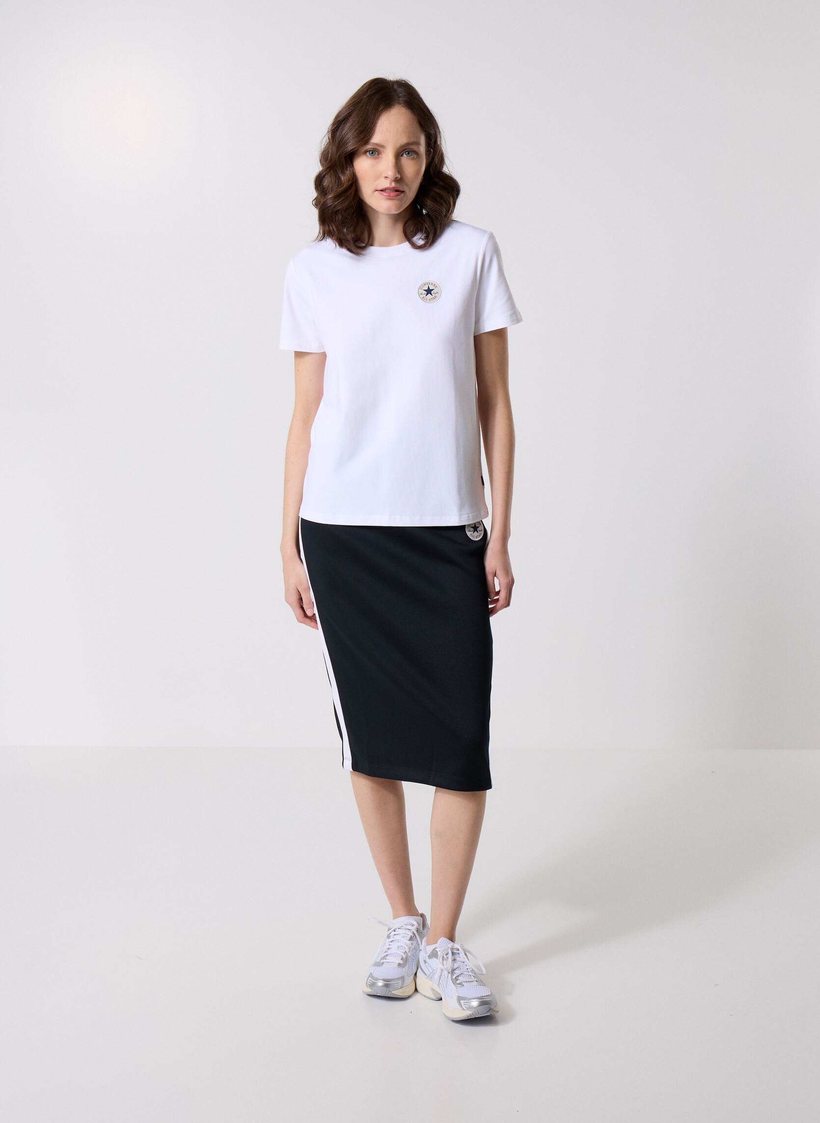 Jupes longues Retro Track Skirt femme noir Converse Jupes longues Retro Track Skirt femme noir Black Black