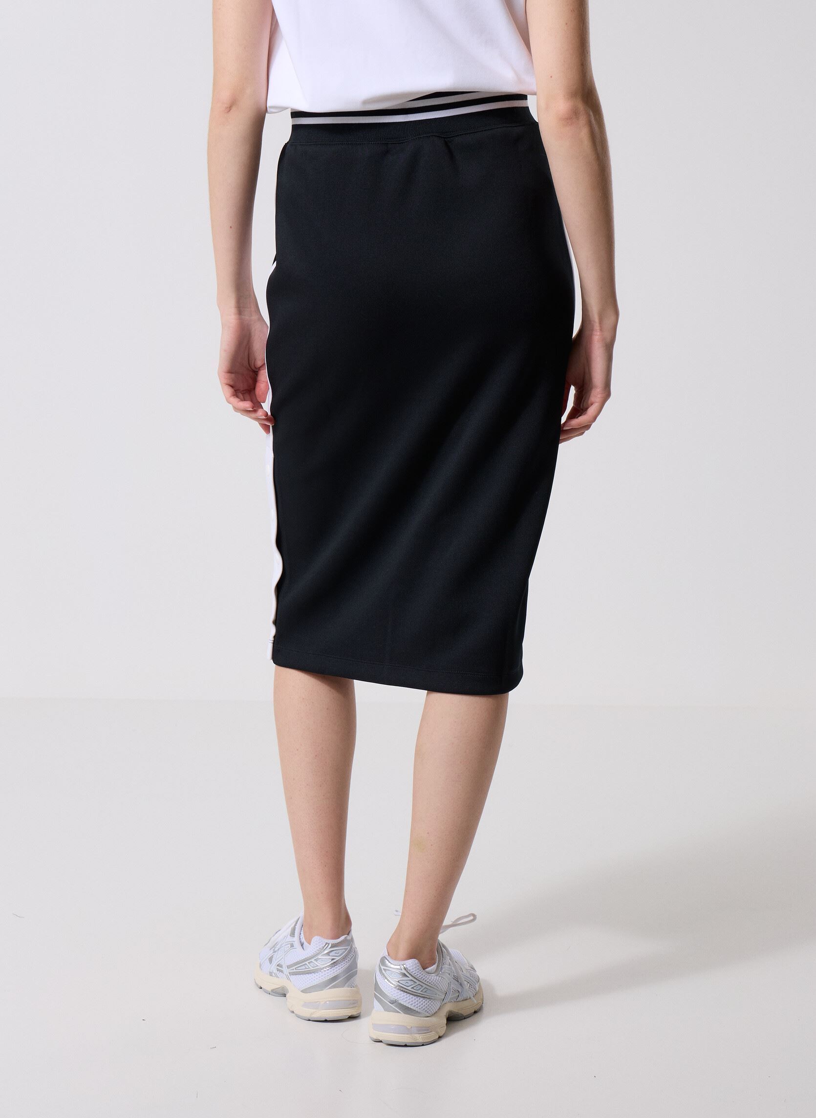 Jupes longues Retro Track Skirt femme noir Converse Jupes longues Retro Track Skirt femme noir Black Black