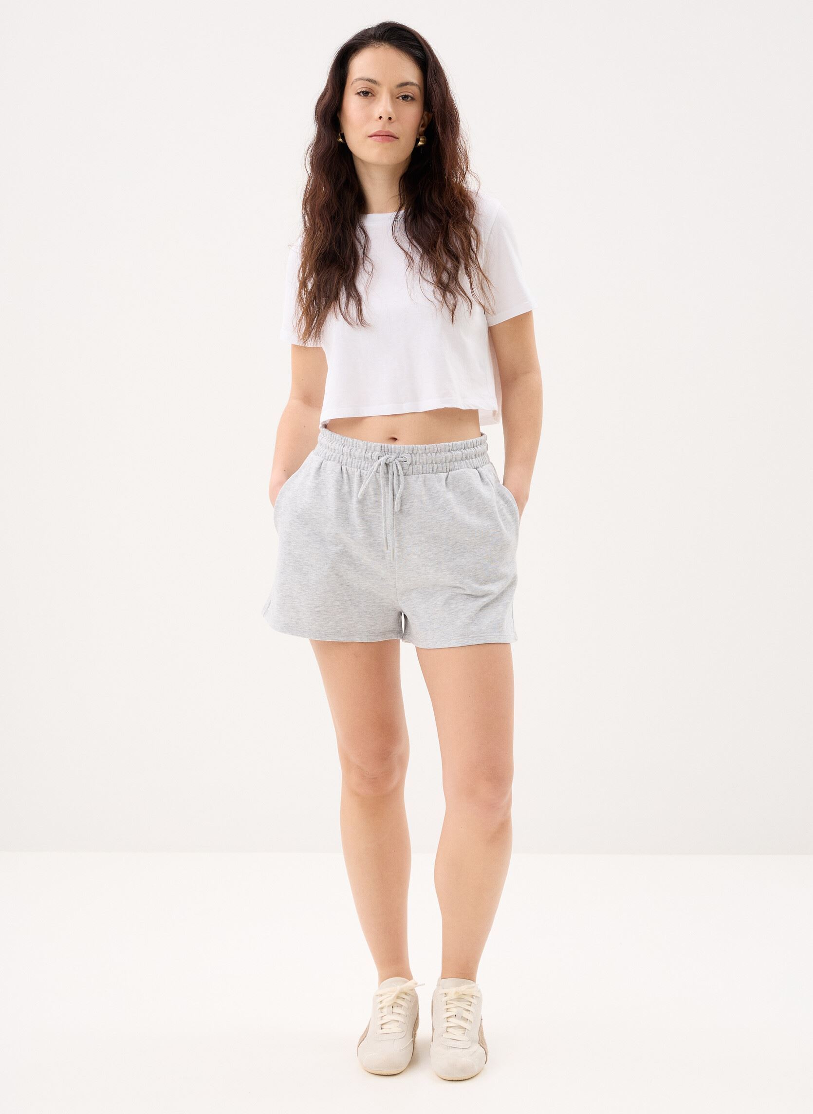 Shorts SHORT-SPORTSWEAR2 damen grau MADE BY Shorts SHORT-SPORTSWEAR2 damen grau MEL GRIS CHINE CLAIR
