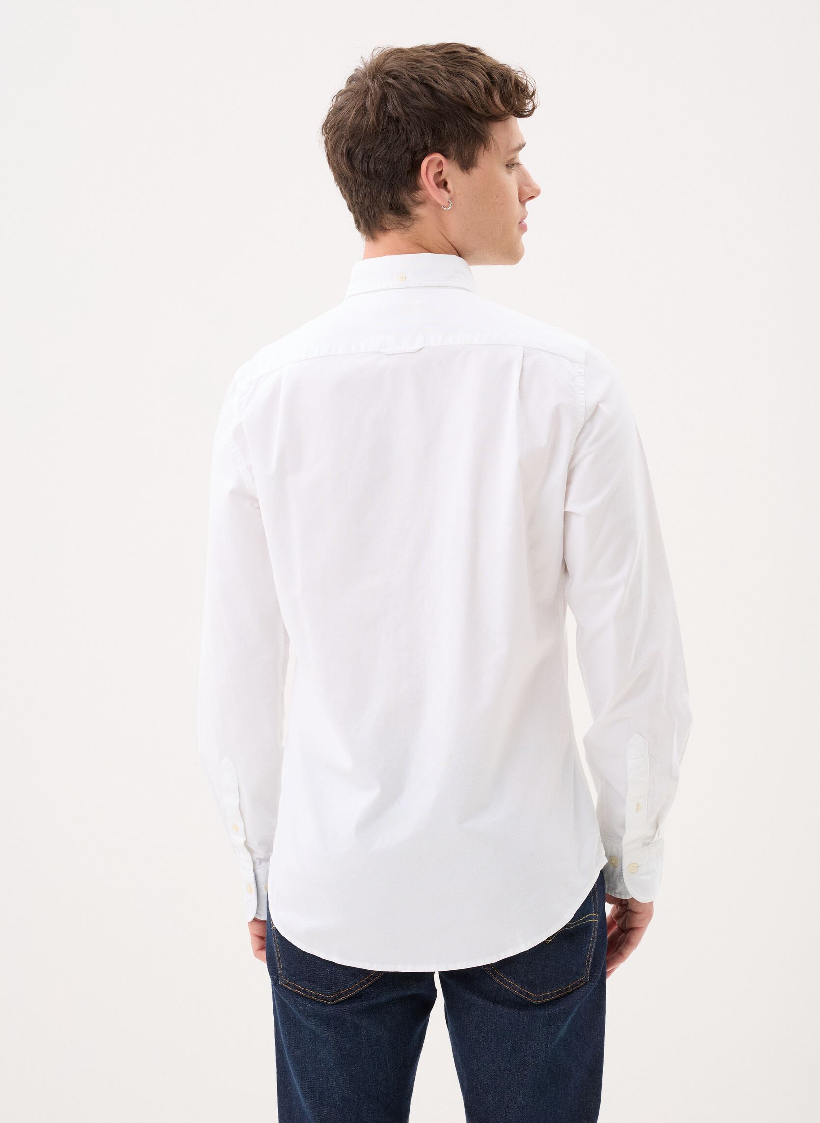 Chemises Slim Stretch Oxford Shirt M homme blanc GANT Chemises Slim Stretch Oxford Shirt M homme blanc BLANC