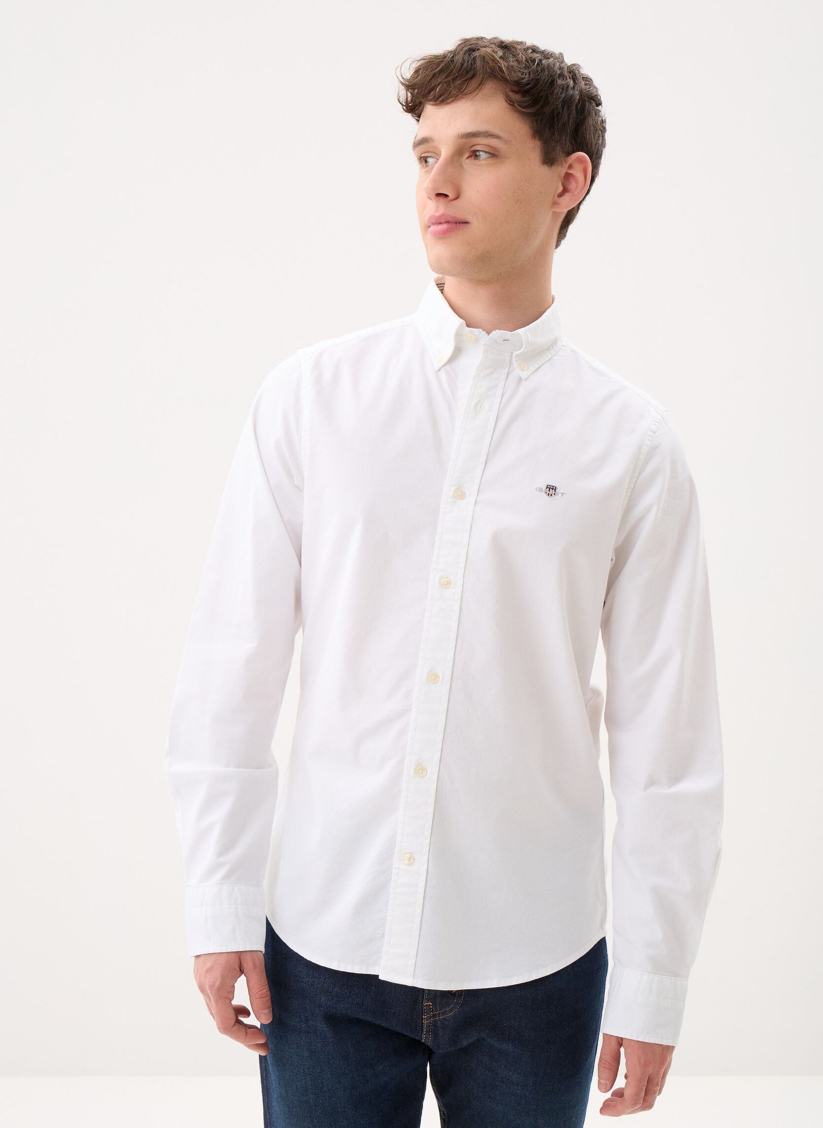 Vêtements GANT Slim Stretch Oxford Shirt pour Accessoires - vue 4