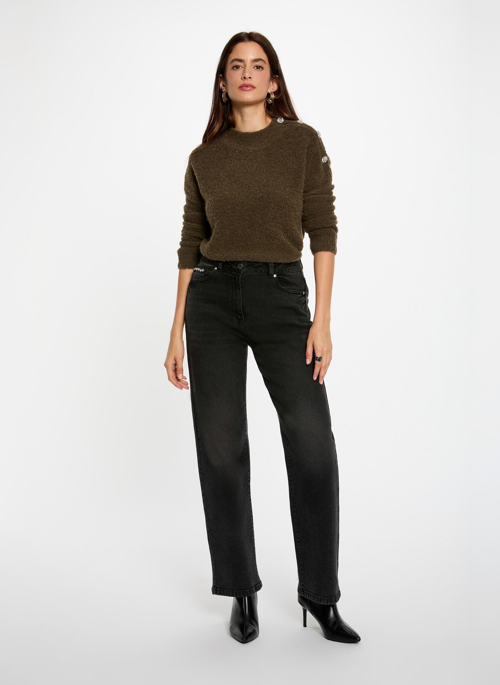 Pulls 251-MBULLE femme vert Morgan Pulls 251-MBULLE femme vert KAKI M
