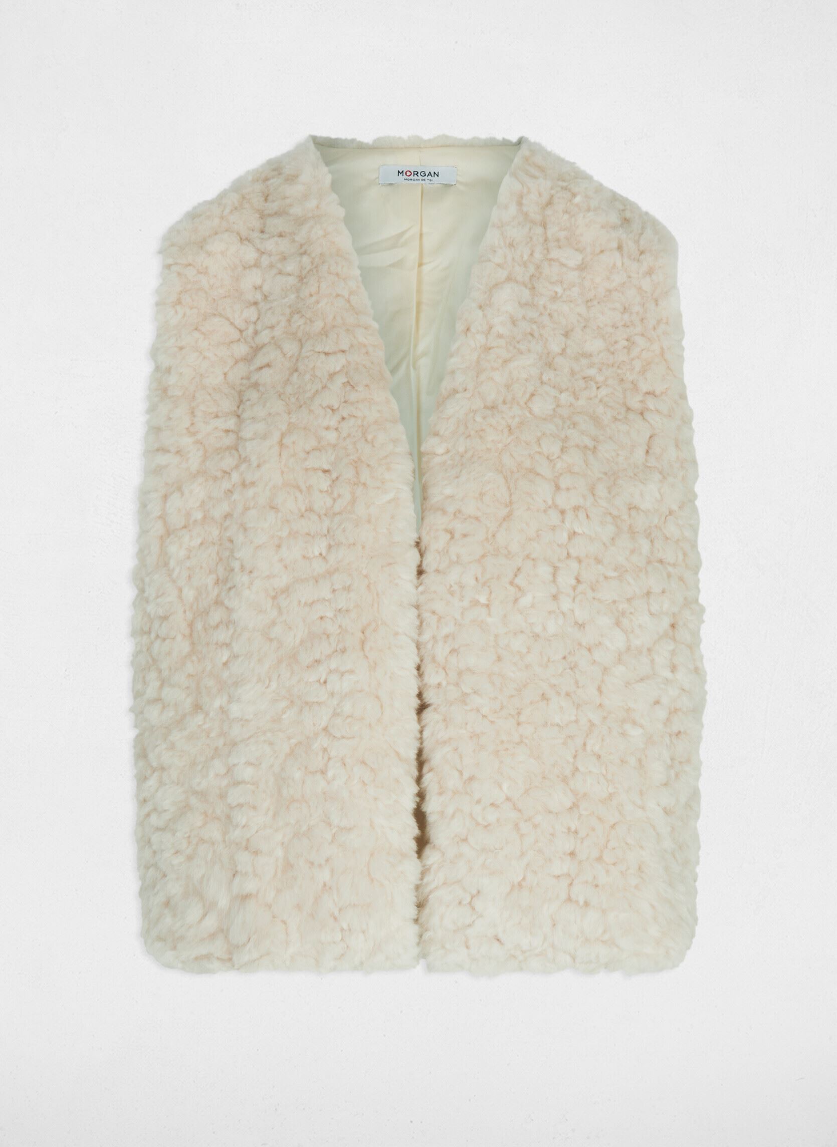 Gilet fausse fourrure femme - vue 2