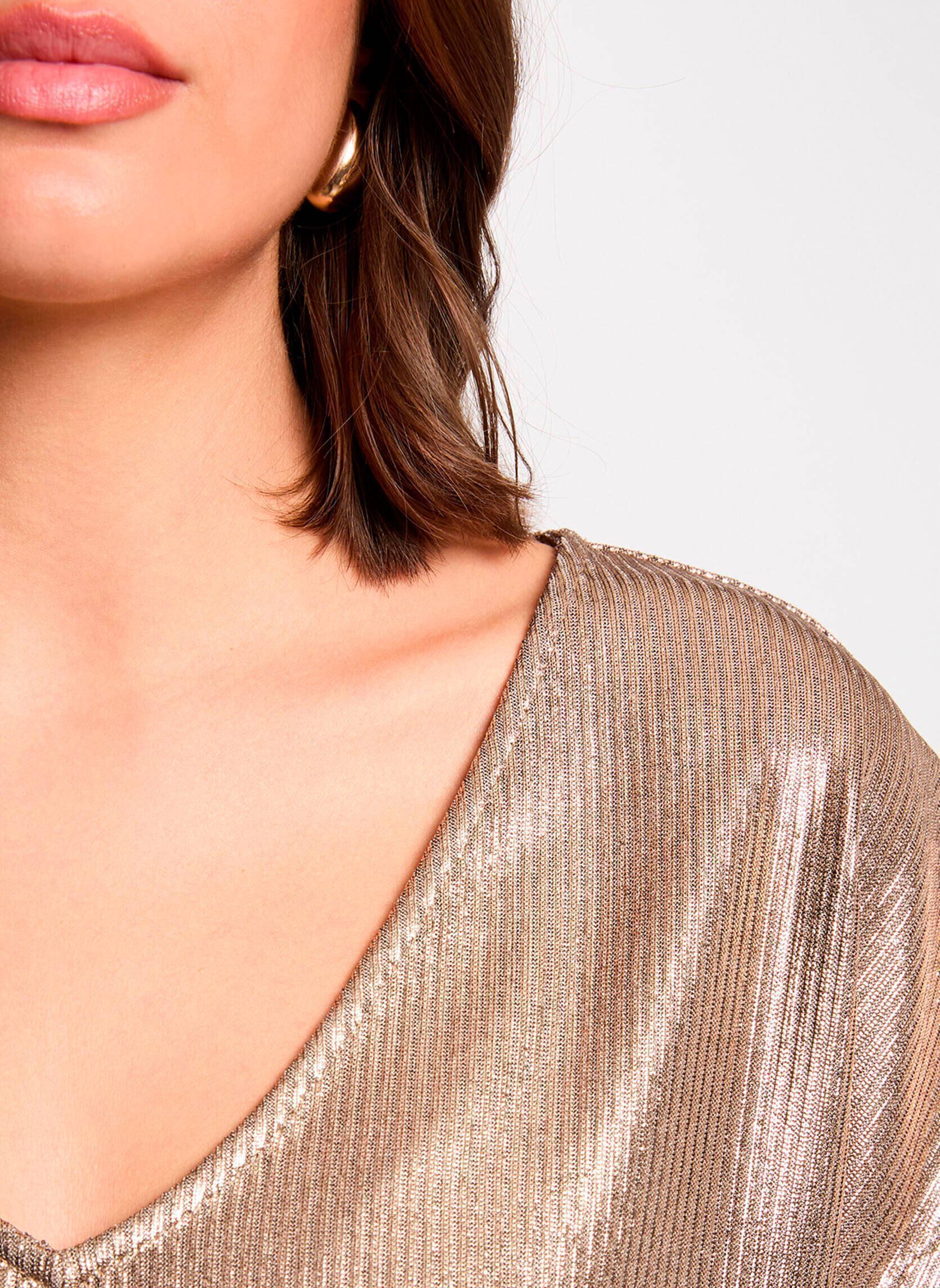 Tee-shirts manches courtes 252-DWHITE femme or et bronze Morgan Tee-shirts manches courtes 252-DWHITE femme or et bronze BRONZE M