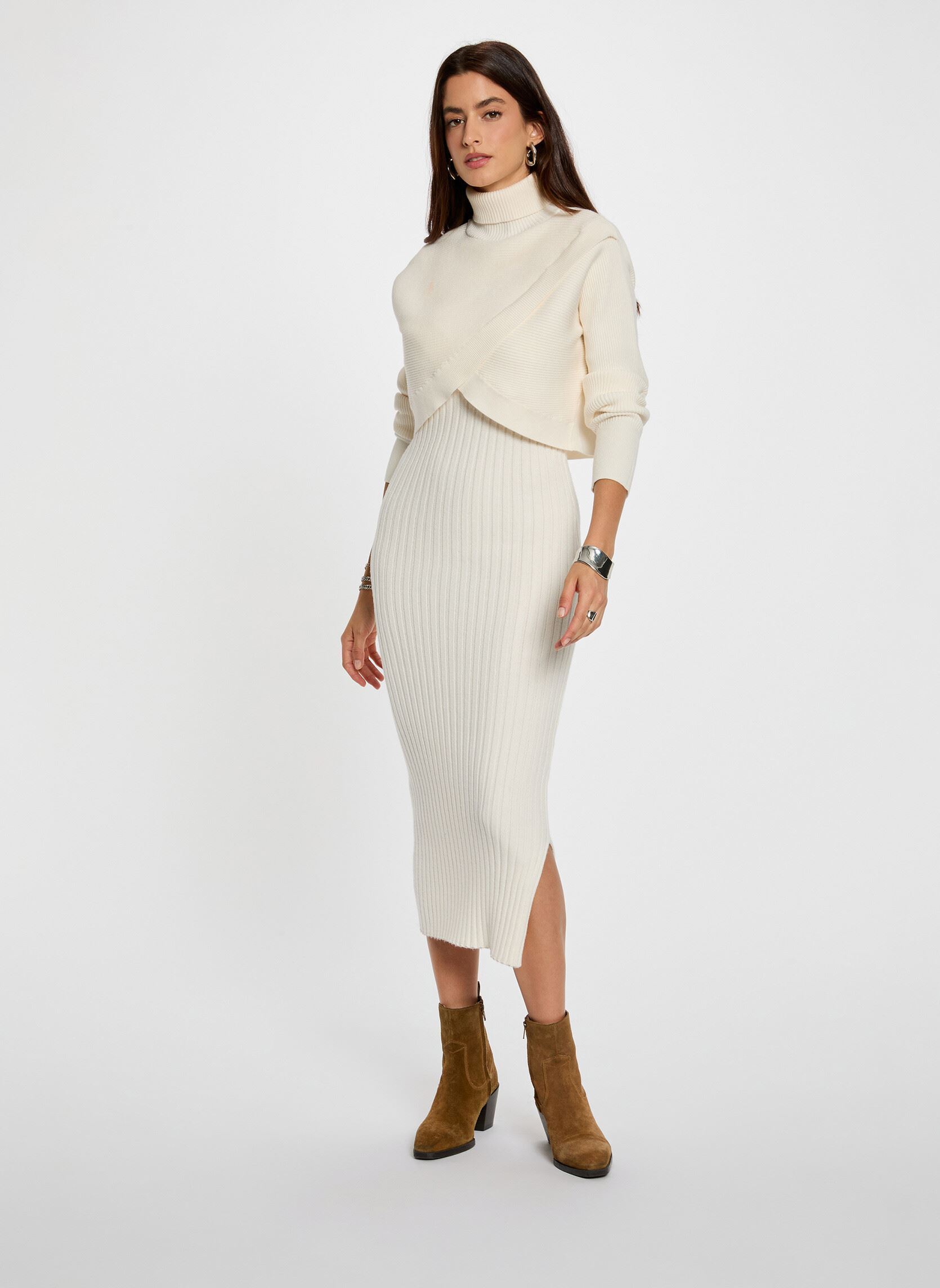 Robes 252-RMORIA femme blanc Morgan Robes 252-RMORIA femme blanc IVOIRE M