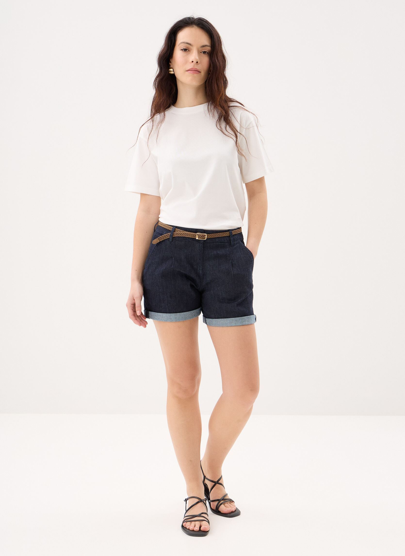 Shorts SHORT-CHINO-DENIM damen blau MADE BY Shorts SHORT-CHINO-DENIM damen blau DENIM BRUT