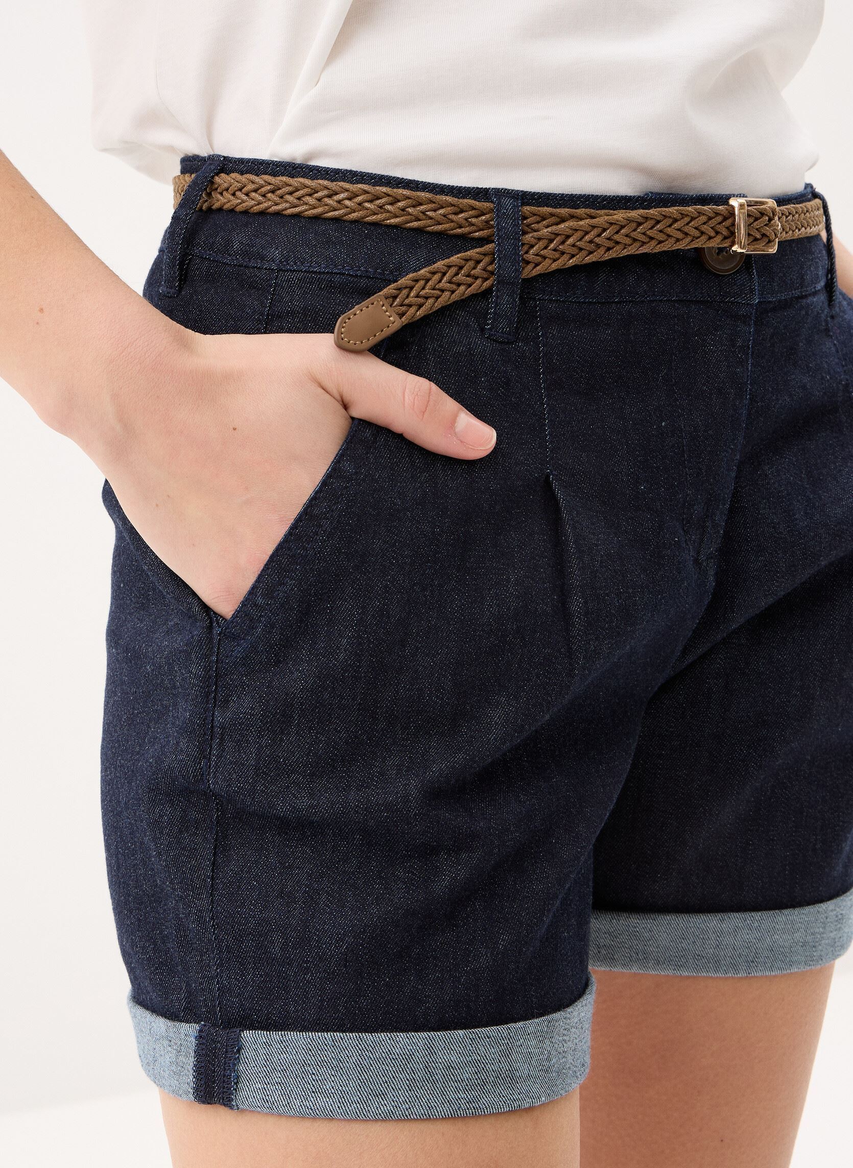 Shorts SHORT-CHINO-DENIM damen blau MADE BY Shorts SHORT-CHINO-DENIM damen blau DENIM BRUT