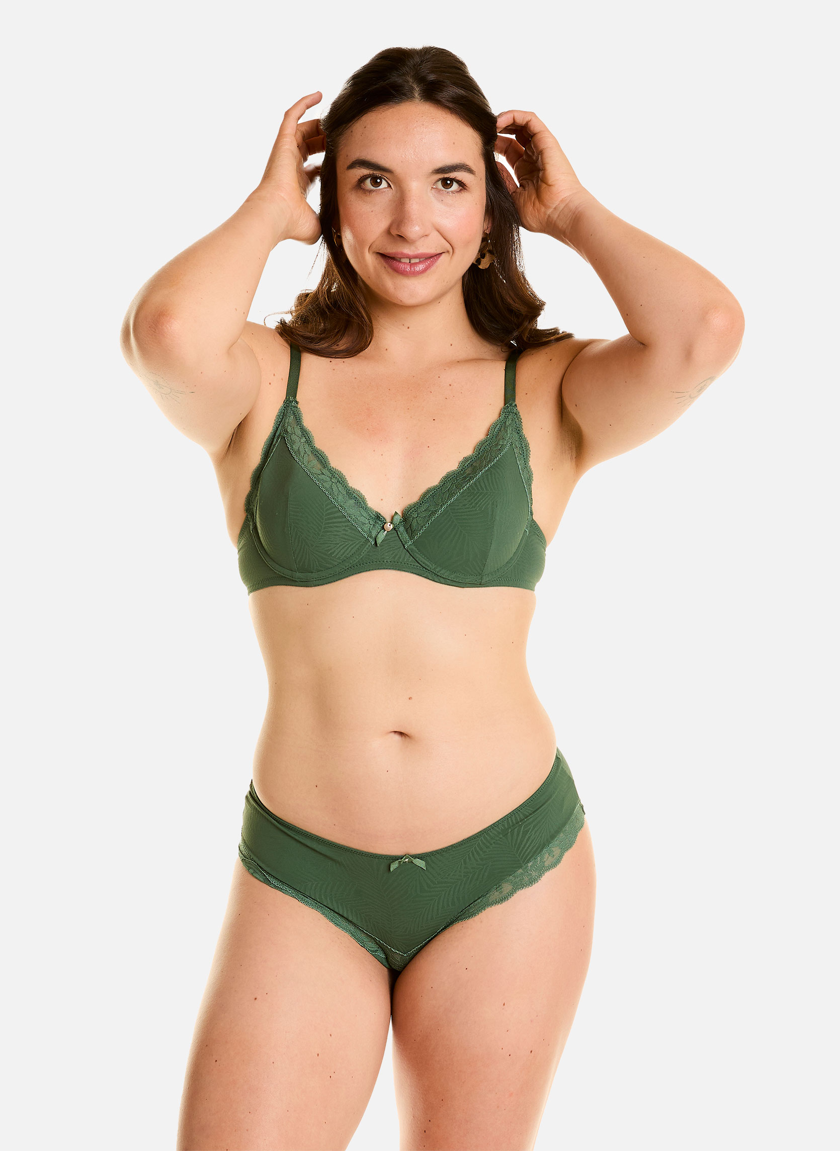 Brassières Soutien-gorge ampliforme kaki Danseuse femme vert Pomm'Poire Brassières Soutien-gorge ampliforme kaki Danseuse femme vert Vert