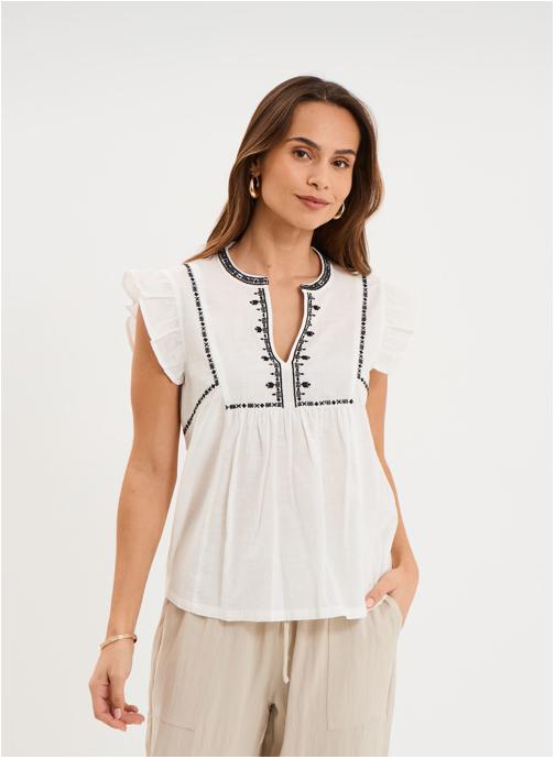 LIBERTO Tee-shirts MIS3_COASIS femme blanc