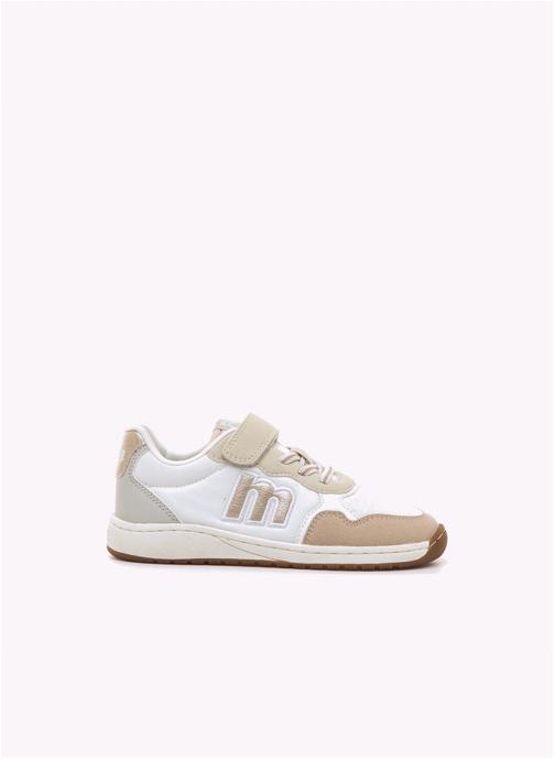 MTNG Baskets basses Sneakers Filles MTNG KIDS RESPECT 3 blanc fille beige
