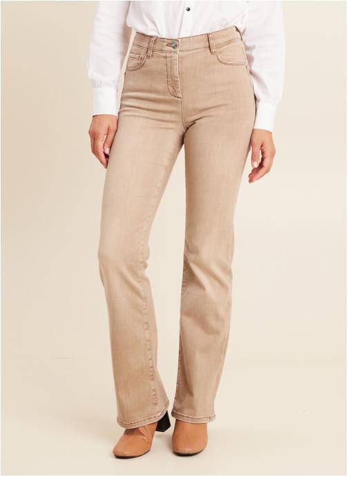 Bréal Jeans droit PESIZECUT femme beige