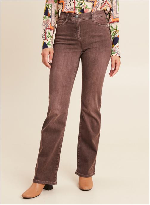 Bréal Jeans droit PESIZECUT femme marron