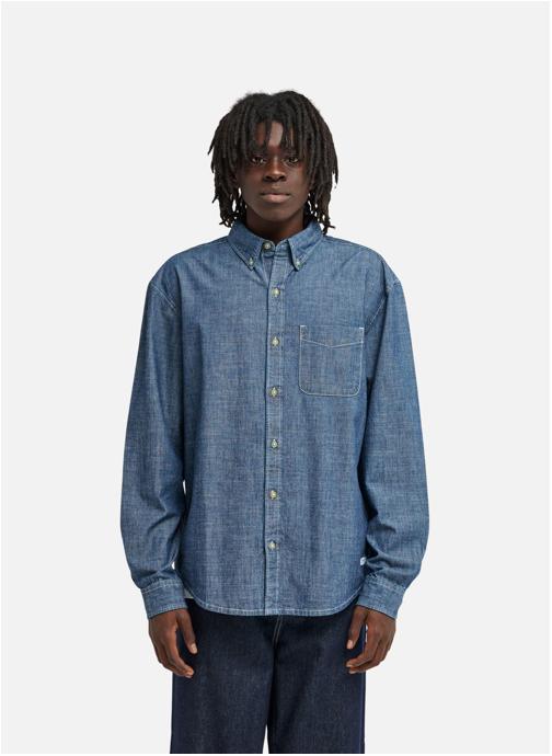 Element Chemises Button Down Regular Chambray homme bleu