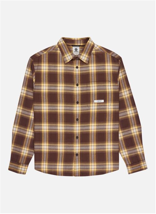 Element Chemises Chemise manches longues ALL SEASON 1PKT LIGHTWEIGHT homme marron
