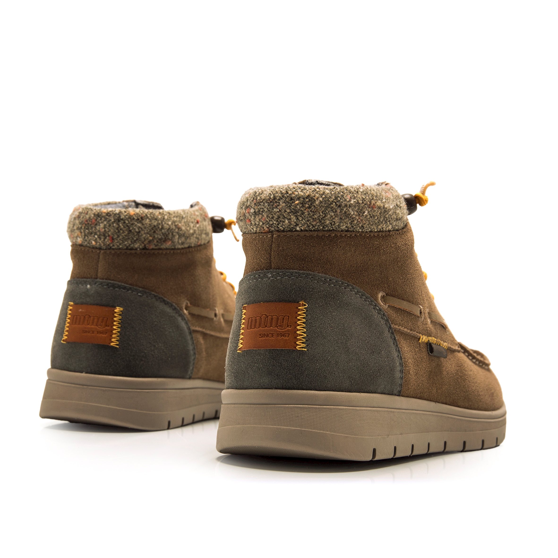 Bottines MTNG Originals En Cuir Marron – Taille 39, Talon Haut, Occasion Parfait état