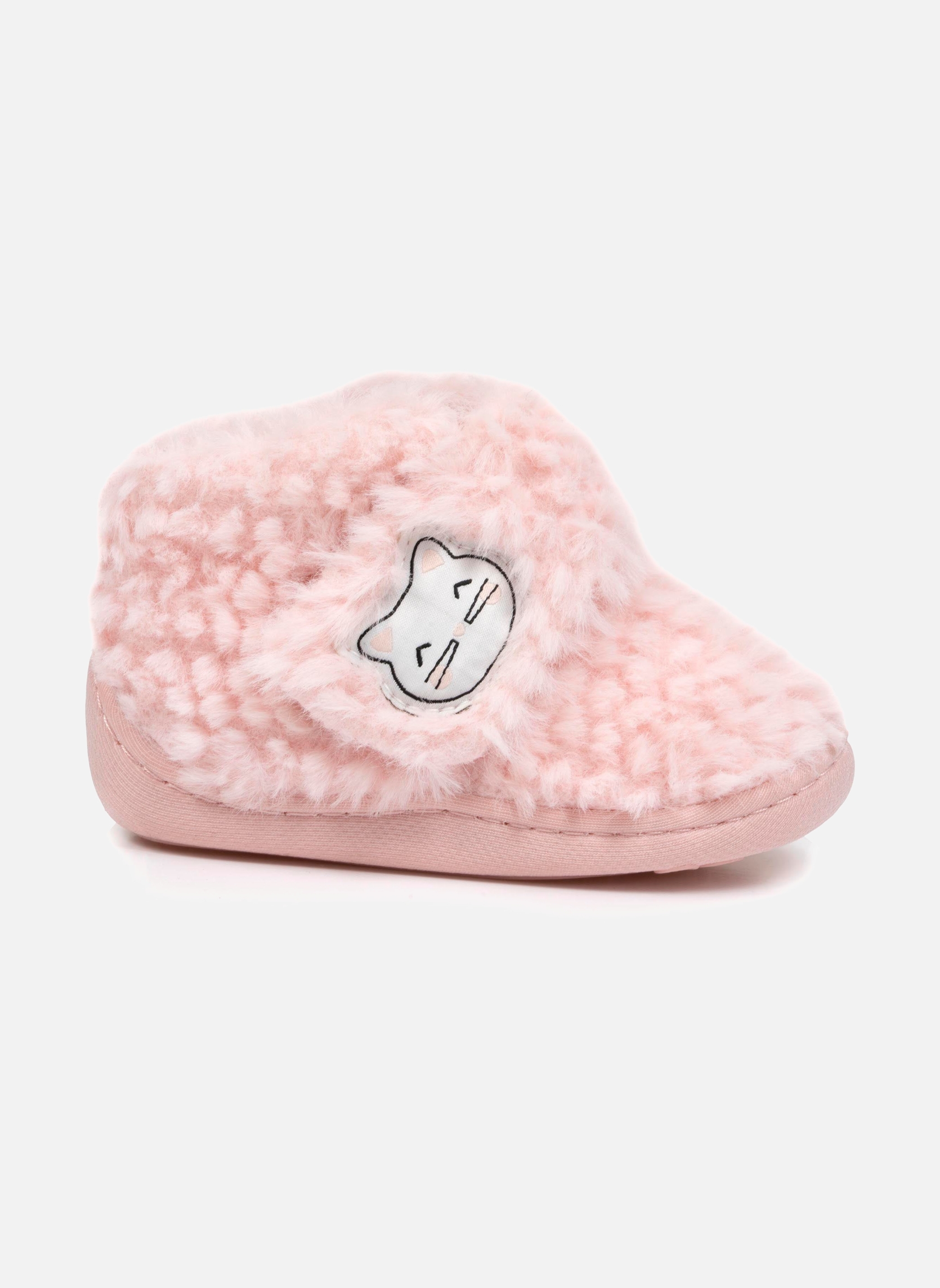 Chaussons Chaussons bottillons scratch Bébé Rose chat fille rose Isotoner Chaussons Chaussons bottillons scratch Bébé Rose chat fille rose Rose