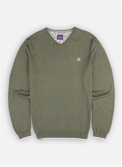 OXBOW Pull Col V PIVEGA Essentials - Pull Uni Classique Homme Confortable Été 2025