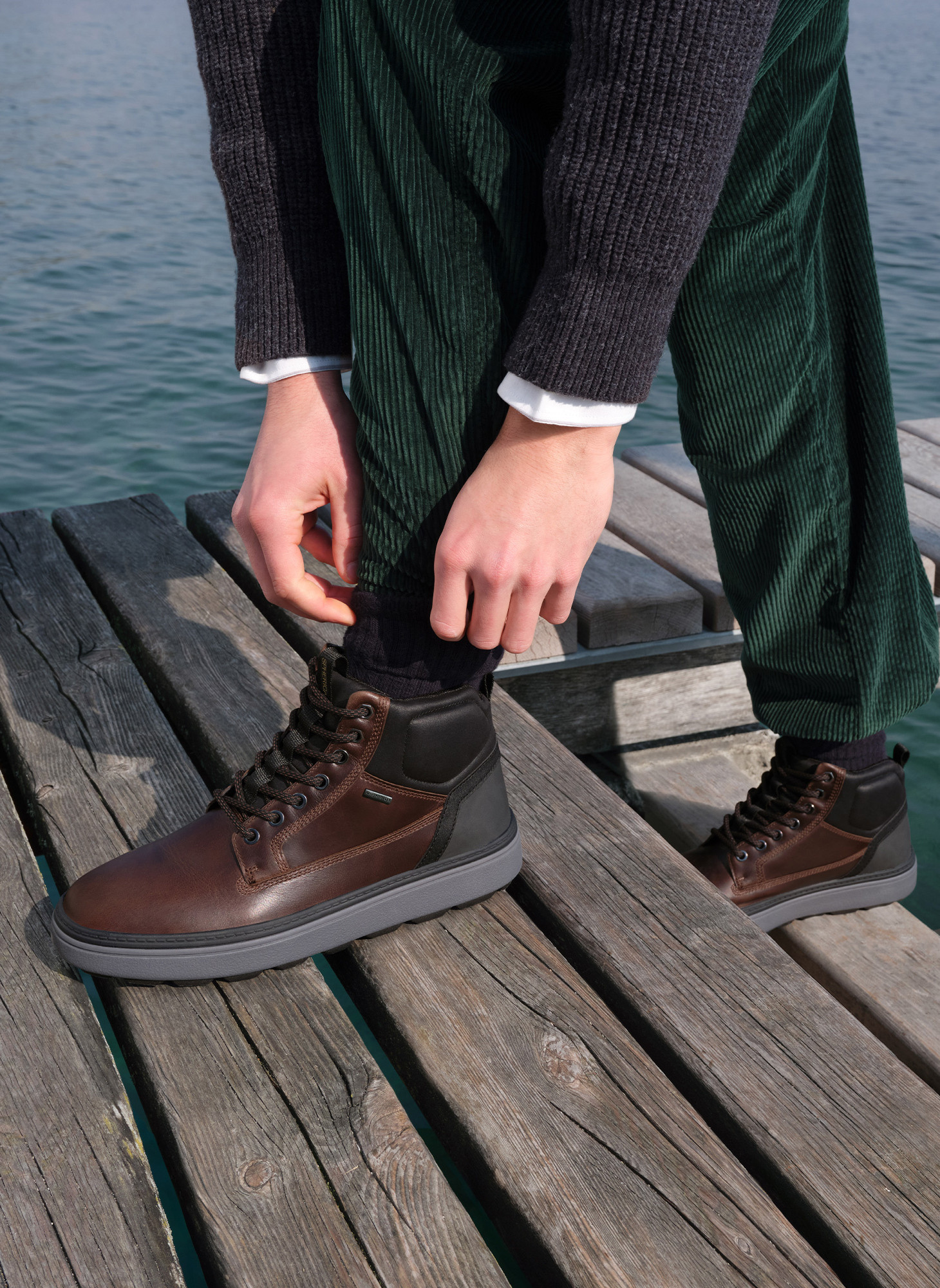 Bottines et boots SPHERICA ECUB-1.1 MAN homme marron Geox Bottines et boots SPHERICA ECUB-1.1 MAN homme marron Marron foncé
