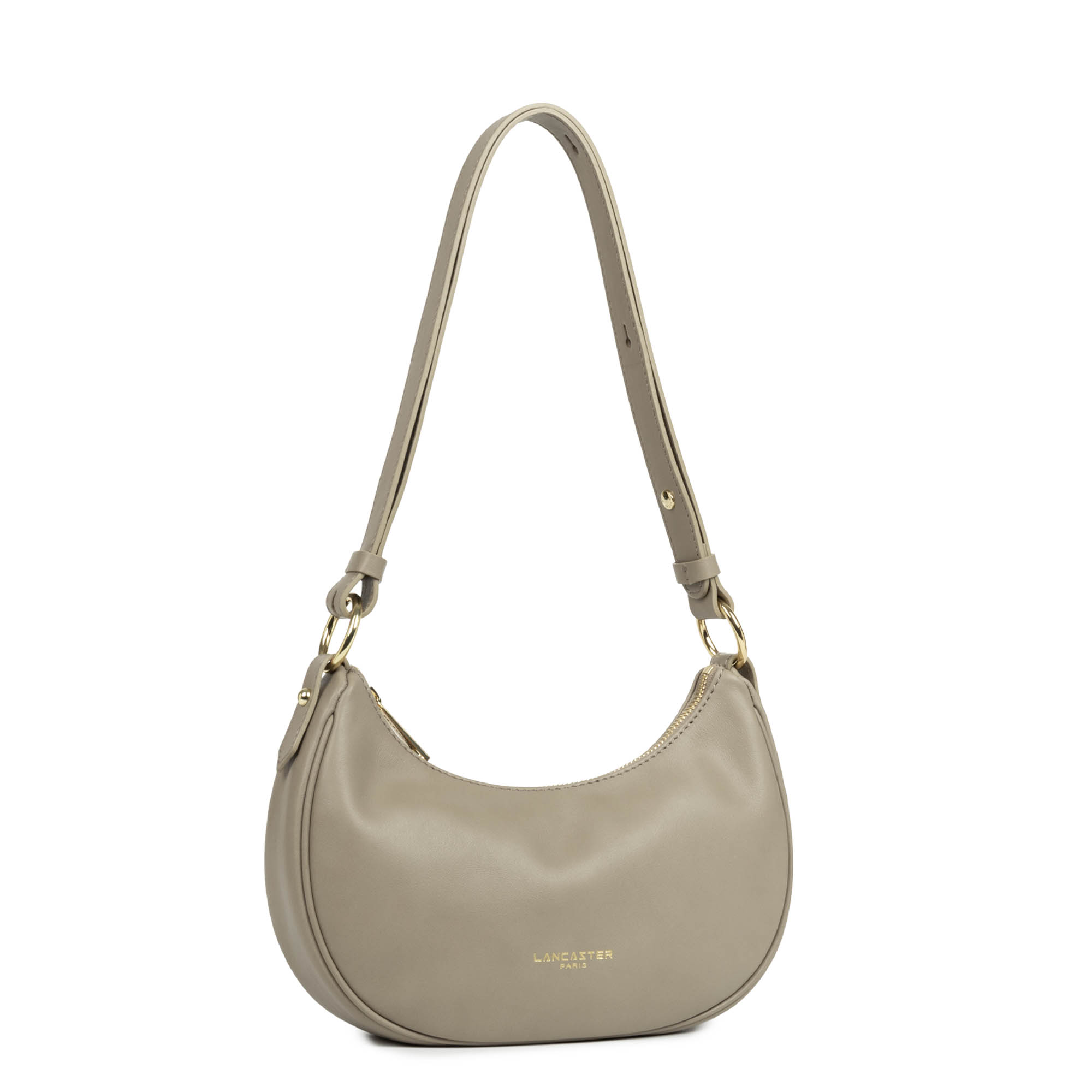 Sac Besace Monoprix – Cuir Synthétique Gris – État Très Bon – Femme