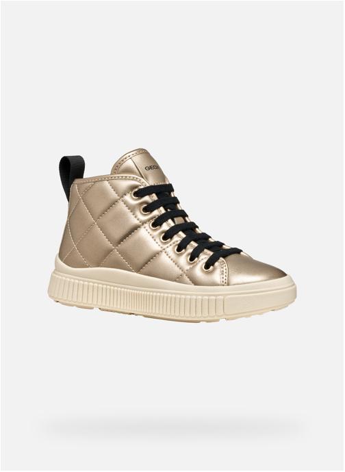 Geox Baskets basses LAQUINNY GIRL fille or et bronze