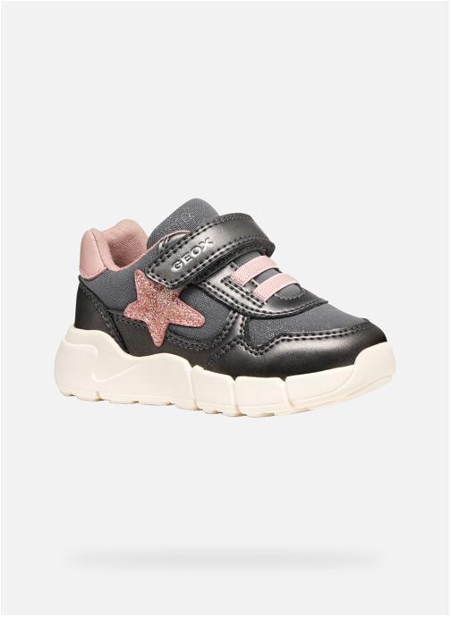 Geox Baskets basses FLEXYPER MINI BABY GIRL fille gris