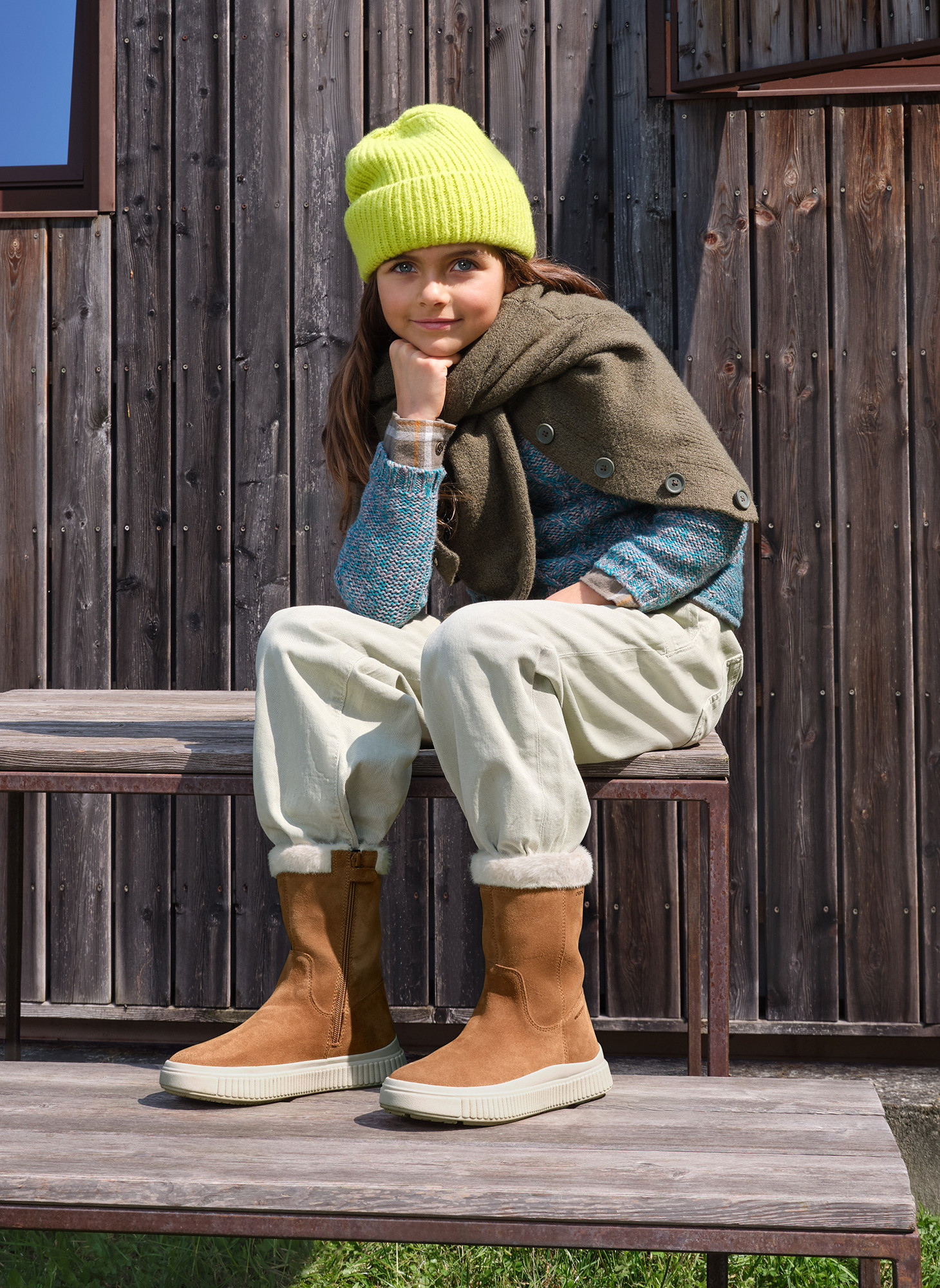 Bottines LAQUINNY GIRL fille marron Geox Bottines LAQUINNY GIRL fille marron Cognac