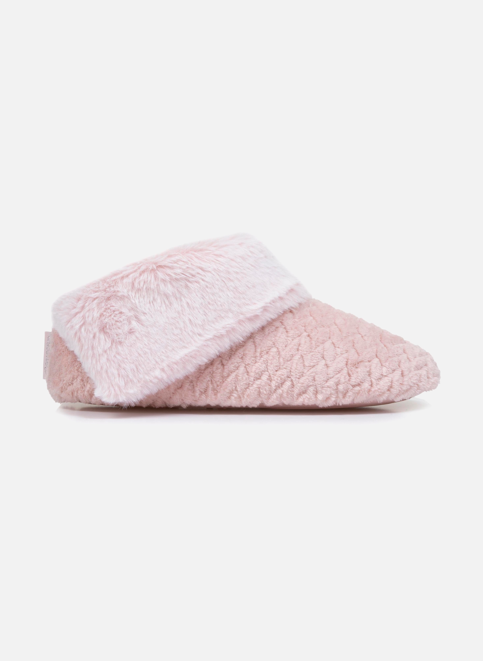 Chaussons Chaussons bottillons texturés Femme Rose femme rose Isotoner Chaussons Chaussons bottillons texturés Femme Rose femme rose Rose
