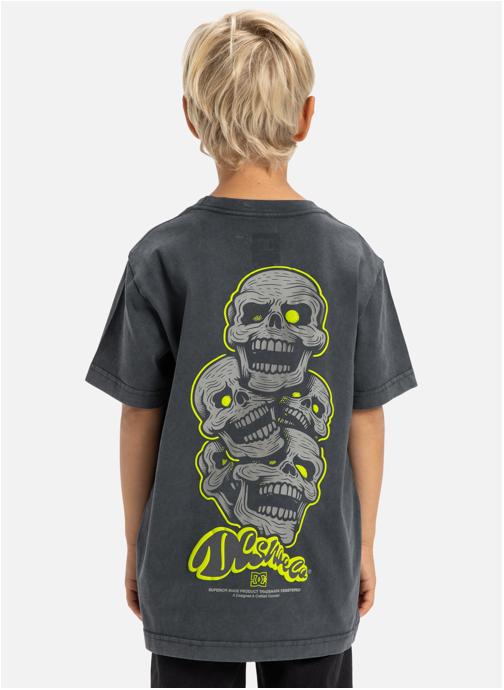 DC Shoes Tee-shirts Laugh Stack garçon noir