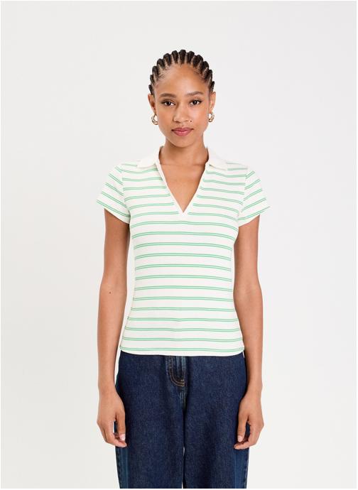 Cache Cache Tee-shirts TKPOLSTRIPE femme vert