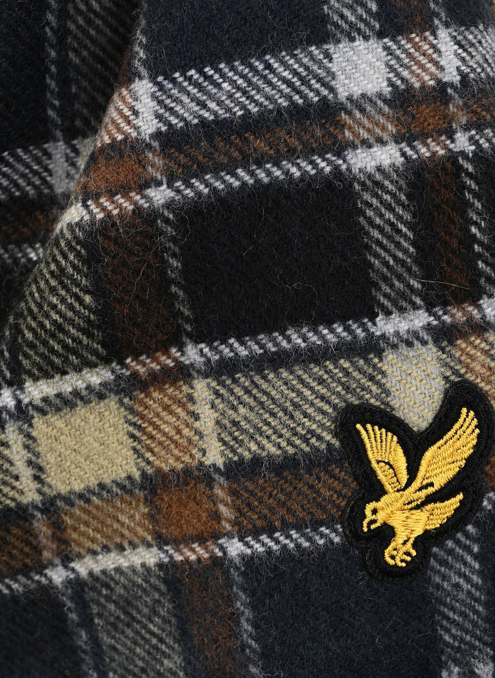 Mutsen Lambswool Blend Scarf And Beanie Set heren blauw Lyle & Scott Mutsen Lambswool Blend Scarf And Beanie Set heren blauw BLUE NIGHT
